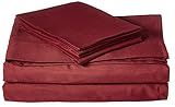 Microfiber Sheet Set King- Garnet [並行輸入品]