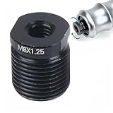 Korekaou シフトノブ アダプター 車用シフト アルミ合金 交換用ネジ 内ネジ 外ネジ ユニバーサルノブ用 シフトレバーノブ ネジ変換アダプター (1, M8x1.25)