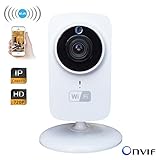 ElitePB ネットワークカメラ IP WEB WIFIカメラ 100万画素 720P 防犯監視カメラ ペット ベビーモニター ホームプロテクションモバイルリモートカメラ(ホワイト)