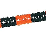 Pageant Garland Orange & Black 7" x 14' 6"-