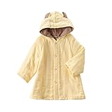 [ミキハウス] MIKIHOUSE 【ミキハウス(ベビー)】 ６層織りガーゼ素材のベビーバスローブ (70cm-90cm) 40-3811-786 アイボリー