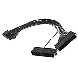 SONONIA 24ピンオス→メス　デュアル　PSU ATX　電源　アダプタ　マイニング　ケーブル　コネクタ　コード