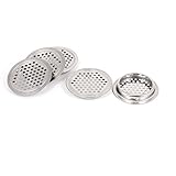 uxcell　目皿 エアベント　ステンレス鋼製 ラウンドデザイン　65mmx9mm 5個入り