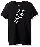 NBA San Antonio Spurs Girls – Primaryロゴ半袖Tシャツ、ブラック、XL ( 16 )