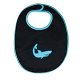 Lassig Water Repellent Bibs for Toddlers, Ocean Shark, 12 Inch by HABA [並行輸入品]
