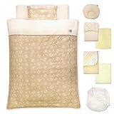 日本製 ベビー布団 12点セット ≪いぬ≫ オーガニックコットン ダブルガーゼ 綿100% un doudou No.1137