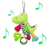 NUOLUX Infant Baby Toys Plush Dinosaur Crocodile for Pushchair Pram Car Seat [並行輸入品]