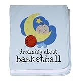 CafePress Dreaming About Basketball baby blanket - Standard Sky Blue by CafePress [並行輸入品]