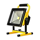 KAWELL 充電式 20w LED投光器 ポータブル 作業灯 IP65防水防塵 キャンプ 夜釣り 非常用 防災グッズ 広角 バッテリー内蔵 昼光色 1年保証