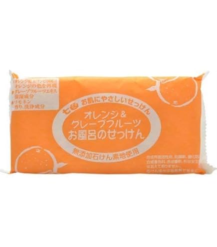 Amazon | 七色 お風呂のせっけん ミントの香り(無添加石鹸) 100g×3個入