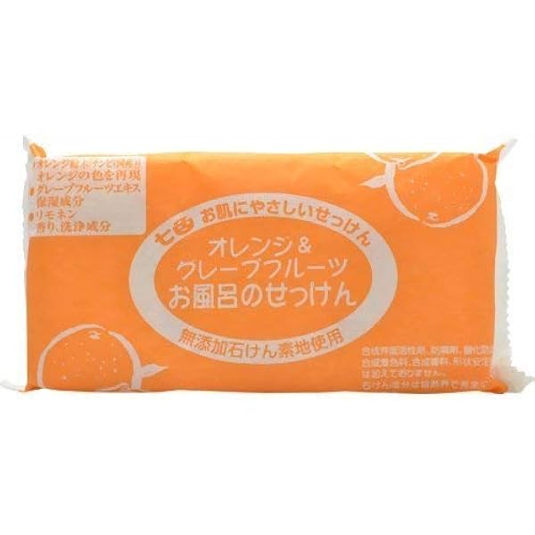 Amazon | 七色 お風呂のせっけん ミントの香り(無添加石鹸) 100g×3個入