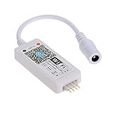Tomshine DC5-28V Mini RGB Wifi コントローラー ディマー 3チャンネル Android / IOS モバイル スマホ　App　1600万色　20 ダイナミックモード　音に