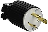 Eaton L530P 30-Amp 125-Volt Hart-Lock Industrial Grade Plug with Safety Grip Black and White [並行輸入品]