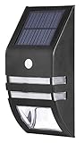Generic SLSC51 black Motion Sensor Solar Powered Super Bright LED Wall Mount Path Security Light, Bl