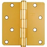 Stanley National Hardware V512RC 4" Door Hinge in Bright Brass [並行輸入品]