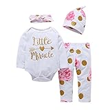 Brightup 赤ちゃん一式を2、3または4個セットロンパース衣類の女の子男の子パンツ★ヘッドバンドハット/キャップ