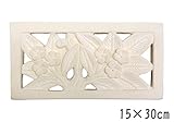 MANJA STO-0220-Ｂ 石彫り パラス レリーフ Mサイズ (15cm×30cm) タイル【バリ雑貨 リゾートインテリア 彫刻 ガーデニング】