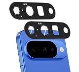 Google Pixel 10 用 カメラフィルム 【アルミ合金製+強化ガラス】レンズ 保護カバー 耐衝撃 露出オーバー防止 全面保護 高透過率 グーグルピクセル10 レンズ保護フィルム [2枚] (ブラック)