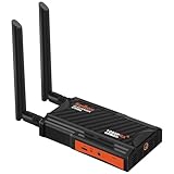 ワイヤレスHDMI エクステンダーレシーバー、2.4/5GフルHD200mサポート1TX最大4RX、DSLRカメラプロジェクター用のHDMIループアウトおよびIRリモートコントロールラップトップチャーチホームオフィス（RXのみ）