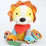 【Ani Mam Kids】音がなる 動物 お友達 ぬいぐるみ ベビー 子供 キッズ 知育 おもちゃ 遊具 (ライオンさん)