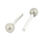 uxcell　 軸付き砥石 ダイヤモンド マウント ポイント ボールの形 研磨 2個入り