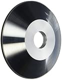 HHIP d12 a2 Dishダイヤモンド& CBNホイール(さまざまなリム幅: 3 /16 " – 3 /8 ") 6" Diameter, 1" Thickness, 1/4" Rim Widt