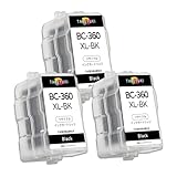 BC360XL 3個セット(ブラック） 互換インクカートリッジ canon用 BC340通用 インク 360 361 リサイクルインク 大容量 取扱説明書付き 詰め替え キヤノン用 PIXUS TS5430 TS5330 インク