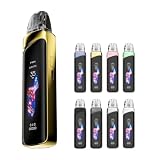 【MTL&RDL向け】電子タバコCaliburn G4 Pro Pod Kit ベイプ カリバーンG4 プロ vape スターターキット35W 1800mAH内蔵 2.51”タッチスクリーン 3つの出力モード 水蒸気タバコ 禁煙 節煙 減煙 コンパクト リキッドフリー ニコチンなし 正規品 (デザート・ゴールド)