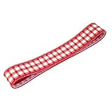 丸栄日産【ランチベルト 】お弁当 ゴム バンド 幅20mm 日本製 (ギンガムRD)