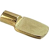 slide-co 241940シェルフサポートPeg、1 / 4インチ、真鍮メッキメタル、( Pack of 8 )