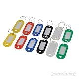 Silverline 12 Pack Master Key Rings With Id Tab Security Chain Locks
