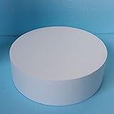 発泡スチロール 柱 オブジェ 外径４００ｍｍ×長さ２００ｍｍ ２個　中硬さ