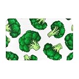 カーペット ファッション フランネル ゲームパッド ブロッコリー ランスマット フリース 滑り止めバスルームトイレドアマットゲームパッド