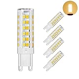 bailida 6 W LED g9電球120 V 50 Wハロゲン同等g9バイピンのLEDランプウォームホワイトクリスタルシャンデリア照明、キャビネットライト、天井ライトファン、景観照明( pack