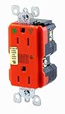 Leviton 8280-IGO 15-Amp, 125 Volt, Decora Plus Duplex Receptacle, Straight Blade, Hospital Grade, Is