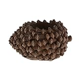 Non-brand 樹脂Pinecone多肉植物植物ポットフラワーコンテナホームハーブプランター