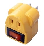 スマイルキッズ スイッチ付コンセント 節電コンセント イエロー ASW-001