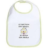 CafePress Con Abuela Bib - Standard Kiwi by CafePress