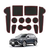 LANGBEAN トヨタ アルファード40系 専用 ヴェルファイア インテリアラバーマット ノンスリップマット 滑り止め ドアポケットマット キズ防止 騒音防止 内装パーツ アルファード アクセサリー カスタムパーツ 21枚 セット（ブラック）