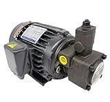 油圧オイルポンプ + モーターセット、VP20-30+0.75-1.5KW 油圧ポンプアセンブリ、横型モーター油圧ステーションシステム MINGPING (Color : 2HP spline 1.5kw pure copper+VP15)