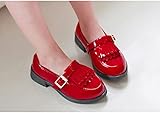(チェリーレッド) CherryRed 子供靴 キッズ 女の子用 フォーマル靴 ファション 歩きやすい 発表会 結婚式 卒園式 卒業式 入学式 七五三 33 レッド