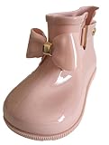 (ヤヌーク・ゴラ)Yanuku Go La キッズ 長靴 レインブーツ リボン 子供 女の子 (ピンク 16.0cm)