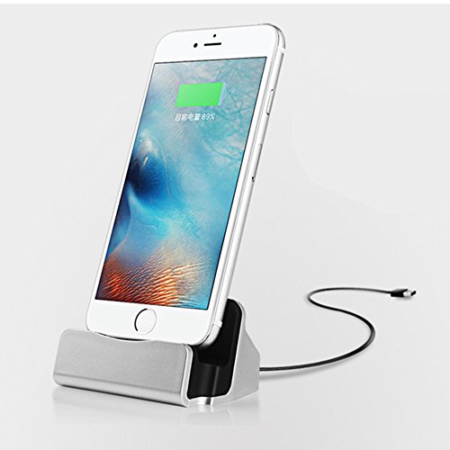 iPhone 充電スタンド スマホ 電話ホルダー usb充電スタンド クレードル 卓上ホルダー PC プラスチック MAVIS'S DIARY ケーブル付き 置くだけ充電 急速充電 データ転送 同期 iPhone X iPhone8 Plus iPhone8 iPhone7 Plus iPhone SE iPhone6sなどに対応 アイフォンの表紙