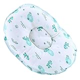 出産祝い ベビー用品 新生児 赤ちゃん用の枕 枕頭の形が良くなる 定番のドーナツ枕 ベビーまくら 枕 快適 柔らかい 眠るに優れる 0－1歳（青い）