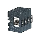 【SEASKY】 GC41K ブラック 顔料 4個セット リコー対応 互換インク ISO9001認証工場 (GC41 GC41H)