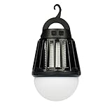 HQQN 電撃殺虫器 蚊取り器 USB充電式 ムシコロ LED搭載 全身防水IP*6 安心 無害 室内 アウトドア 夏の必需品-black