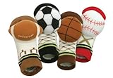 Stephan Baby Non-Skid Rattle Socks Gift Set, Sports Fun, 6-12 Months, 4 Piece by Stephan Baby [並行輸入品