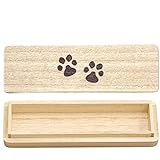【Amazon商品】国産遺毛・ヒゲ専用 ケース 桐製 犬 猫 遺毛入れ (足あと)