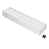 ルミナス ポール径25mm用パーツ 棚板 スチールシェルフ (幅152×奥46cm) [スリーブ付] 4枚 SHL-1545SL-4