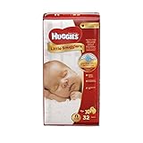 Huggies Little Snugglers Diapers, Newborn, 32 Count by Huggies